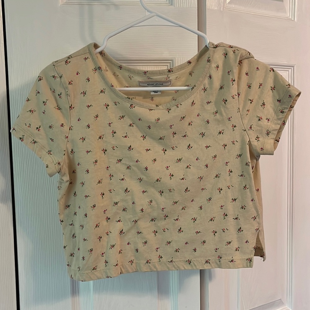Floral print crop top